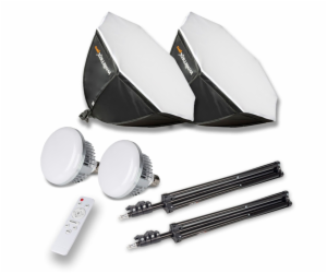 Walimex pro LED 60W Octagon O65cm   Bi color Kit 2