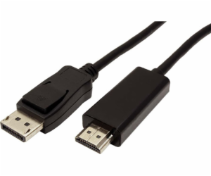 Kabel DisplayPort M (18+1)-HDMI M kabel, 1m, černý