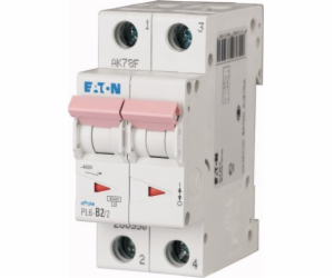 Eaton Overprournt Switch 2P D 2A 6KA AC PL6-D2/2 286574