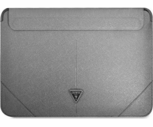 Guess Saffiano Triangle Metal Logo Computer Sleeve 16" Si...