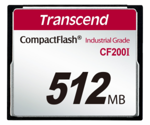 Transcend 512MB INDUSTRIAL TEMP CF200I CF CARD, paměťová ...