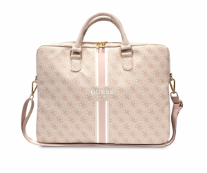 Guess PU 4G Printed Stripes Computer Bag 15/16" Pink Nové