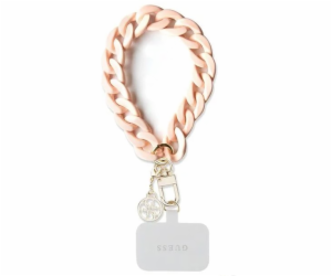 Guess Wrist Chain 4G Charm Strap Acrylic Pink Extrémně st...