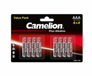 CAMELION Baterie alkalické PLUS AAA 8ks LR03 BP8