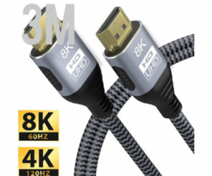 GEMBIRD Kabel HDMI 2.1 M/M 3m, 8K Ultra High Plus