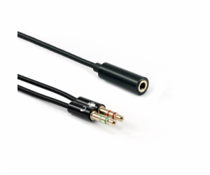 SBOX 35F-2X35M Kabel audio 2x jack/1x jack sam0,2m