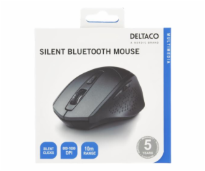 DELTACO MS-901, Myš, Bluetooth, 1x AA, 800-1600DPI