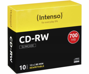 INTENSO CD-RW Slim Case 700MB REW 10ks