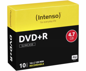 INTENSO DVD+R Slim Case 4,7GB 10ks