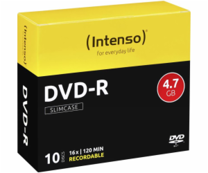 INTENSO DVD-R Slim Case 4,7GB 10ks