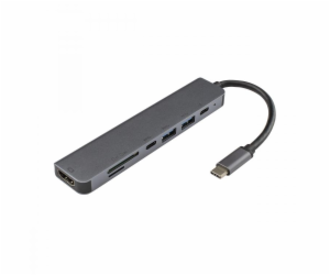 SBOX TC-71, Dokovací stanice USB Type C 7v1 bulk