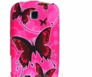 OEM Ochranný kryt pro Pink Butterfly na Samsung Ga