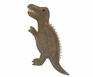 PafDog Dinosaurus Gerry Hračka pro psy z kůže a juty 30cm