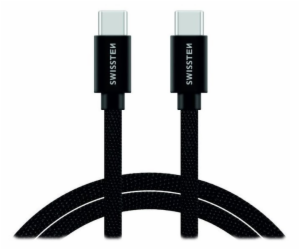 Swissten datový kabel USB-C / USB-C s textilním opletem, ...