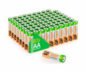 1x80 GP Super Alkaline AA Mignon Batteries Blister 03015AS80