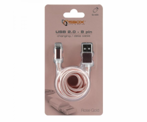 SBOX IPH7-RG Apple Lightning/USB-A růž/zlat 1,5m