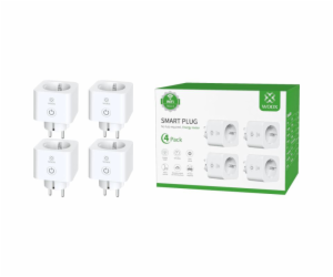 WOOX R6113-4PACK, Smart Plug 16A WiFi, Schuko, 4ks