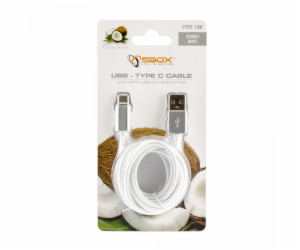 SBOX USB-TYPEC-15W Kabel USB 2.0/TypeC 1,5m bílý