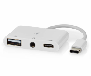 NEDIS USB 2.0 multiport adaptér/ zástrčka USB-C/ zásuvka ...