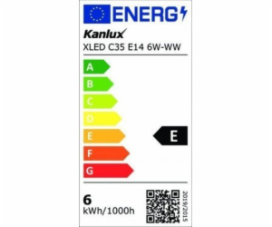 Kanlux LED FILAMENT XLED žárovka C35 E14 6W-WW 806lm 2700...