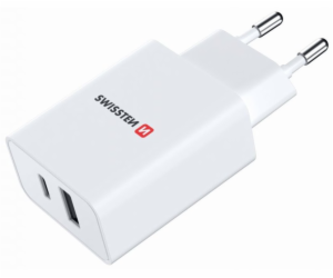 Swissten síťový adaptér power delivery 30w 1x usb-c + 1x ...