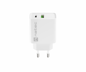 Universální nabíječka Natec RIBERA 20W 1X USB-A + 1X USB-...