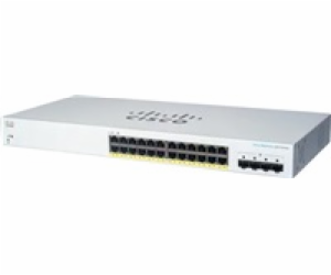 Cisco switch CBS220-24FP-4G (24xGbE,4xSFP,24xPoE+,382W) -...