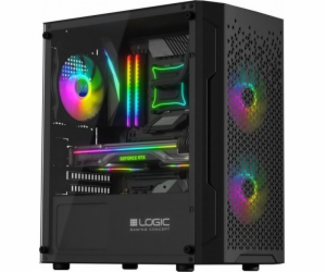 LOGIC PC skříň Aramis ARGB MINI 1x USB 3.0, 2x USB 2.0 + ...