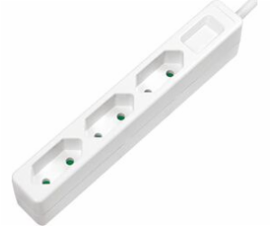 LogiLink běžné 3 zásuvky 1,5m 1xUSB bílý (LPS229)