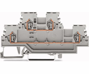 Wago 2patrová svorkovnice 1,5 mm2 šedá (279-501)