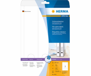 Herma Labels Special 4831, pro pořadače, A4, bílá, 61 x 2...