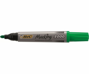 Bic permanentní popisovač 2000, kulatý hrot, zelený