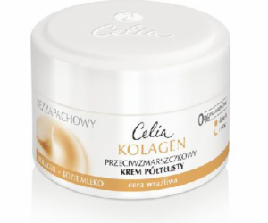 Celia Collagen Series Bezparfemovaný polotučný krém proti...