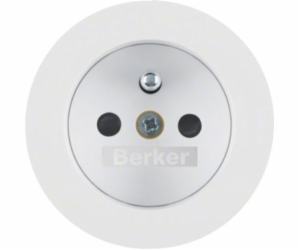 Přední deska Hager Polo Socket, bílý lesk (3965762089)