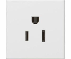 Legrand MOSAIC Single socket w/u 15A US standard white (0...