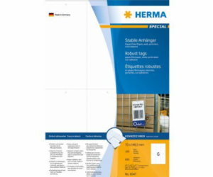 Herma Label, bílý, 70 x 148,5 mm, mikroperforovaný, 600 k...