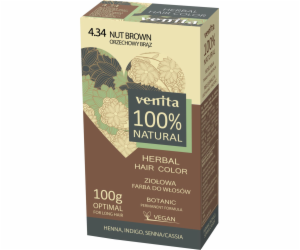 Venita Herbal Hair Dye 4,34 ořechově hnědá