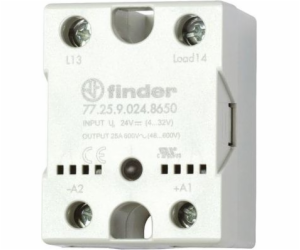 Finder SSR Relay 1Z 25A 48-600V AC spínání neutrálu, napá...