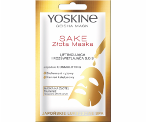 Yoskine Geisha Mask Sake Golden SOS maska liftingová a ro...