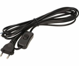 Orno Propojovací kabel s b/u spínačem Euro 3m černý (OR-A...