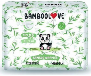 BAMBOOLOVE BAMBOOLOVE JEDNORÁZOVÉ PLENY Velikost XS 27KS