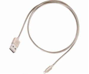 SilverStone USB-A – Lightning USB kabel 1 m zlatý (52016)