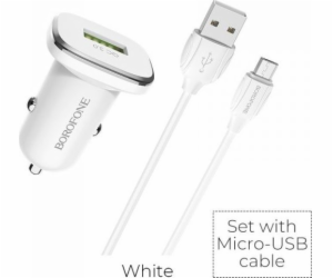 Borofonová nabíječka 1x USB-A 3A (BFO-BZ12A-MW)