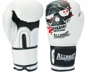 Allright SKULL BOXERSKÉ RUKAVICE 10oz bílé