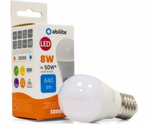 Abilite LED ŽÁROVKA ABILITE MILKY BALL WARM E27 8W/230V 6...