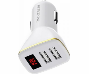 Borofonová nabíječka 2x USB-A 2,1 A (BFO-BZ11-W)