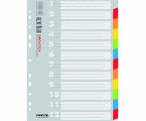 Kancelářské produkty Kartonové přepážky A4 12 karet smíše...