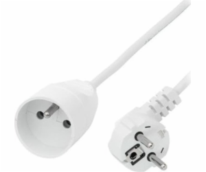 Prodlužovací kabel 1-zásuvka w/u 10A 1m /OMY 3x1/ bílý PS...