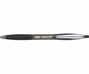 Kuličkové pero Bic Atlantis Metal Click BCL černé