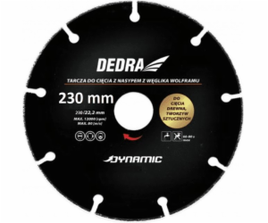 Dedra kotouč na řezání dřeva, plastů 230mm/22,2 (HR1006)